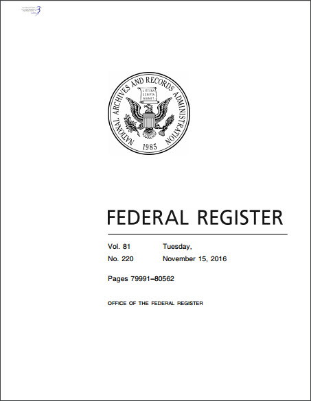 Federal Register November 15, 2016